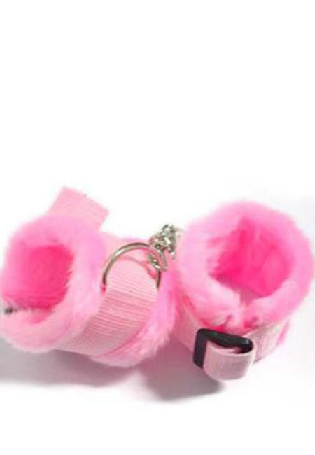 Pink Fur Wrist Cuffs SALE