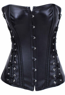 Lace Up Leather Corset