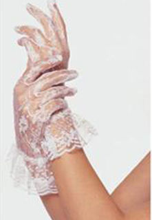 Wrist Length Gloves White