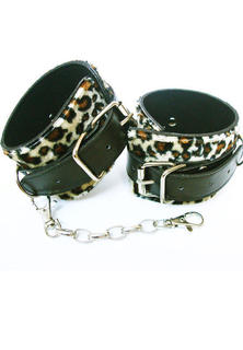 Leather Leopard Cuffs