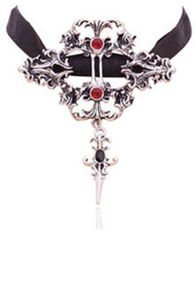 Vampire Cross Necklace
