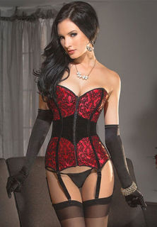 Zipper Front Corset