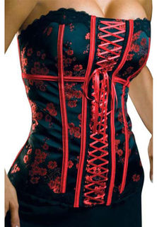 Floral Satin Corset