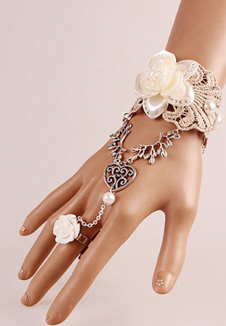 Bridal Flower Bracelet