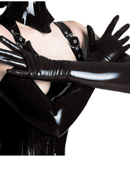 PVC Black Gloves
