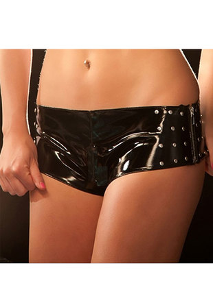 Wetlook  Vinyl Punk Shorts Sexy Lingerie