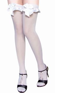 Satin Bow Bridal Stockings