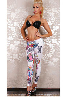 Sexy Lingerie Fiery Hearts Leggings