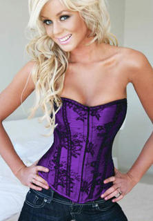 Purple Haze Plus Size Corset Sexy Lingerie