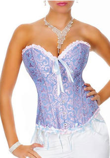 Baby Blue Plus Size Corset Sexy Lingerie