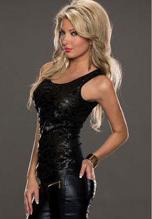 Leather Look Top