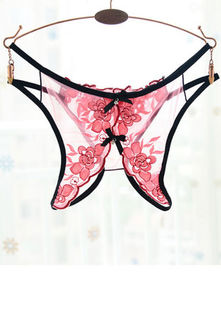 Sheer Crutchless Panty Sexy Lingerie