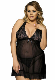 Halter Frilled Baby Doll Sexy Lingerie
